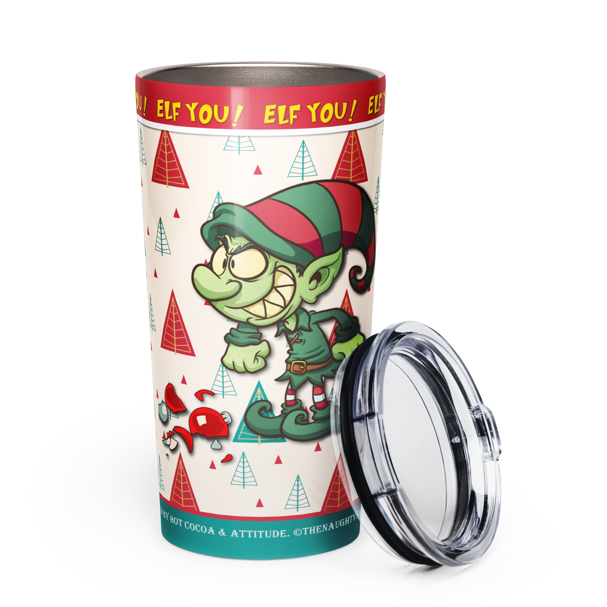 Elf You! Naughty Elf 20oz Stainless Steel Tumbler