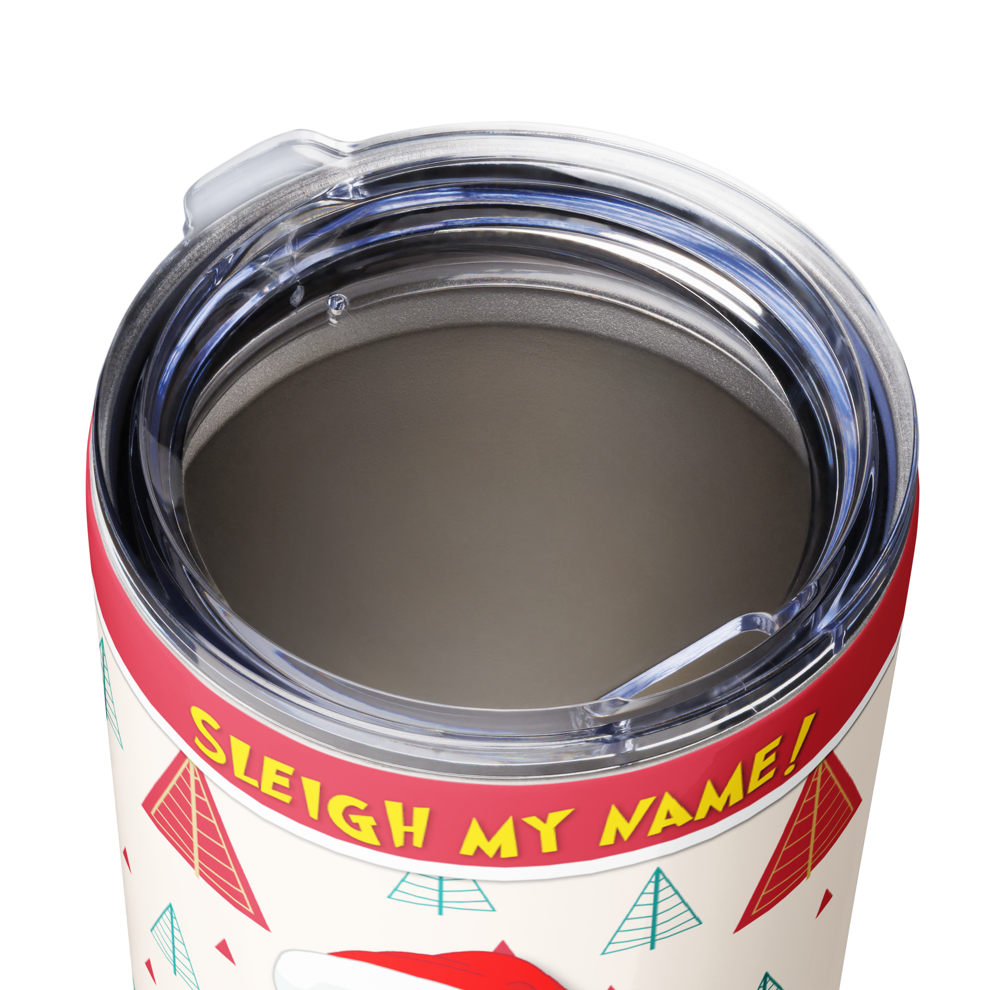 Sleigh My Name! Black Santa 20 oz Stainless Steel Tumbler